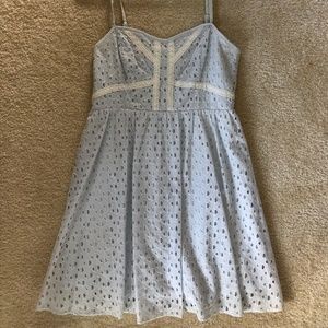 H&M Baby Blue Lace Dress (Size 6)